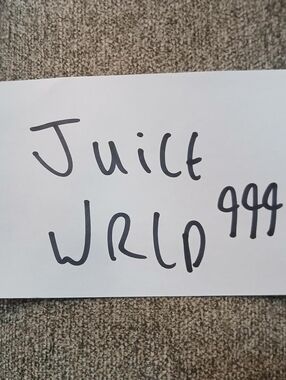 Juice Wrld Autograph